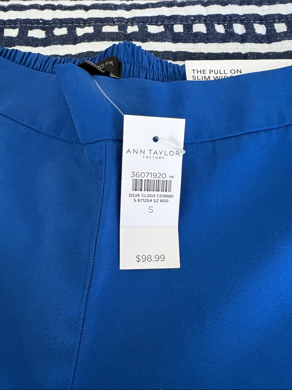 Bright Royal Blue Wide Leg Pants - Picture 6 of 7